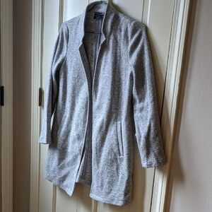 Heather Grey Fleece Shacket